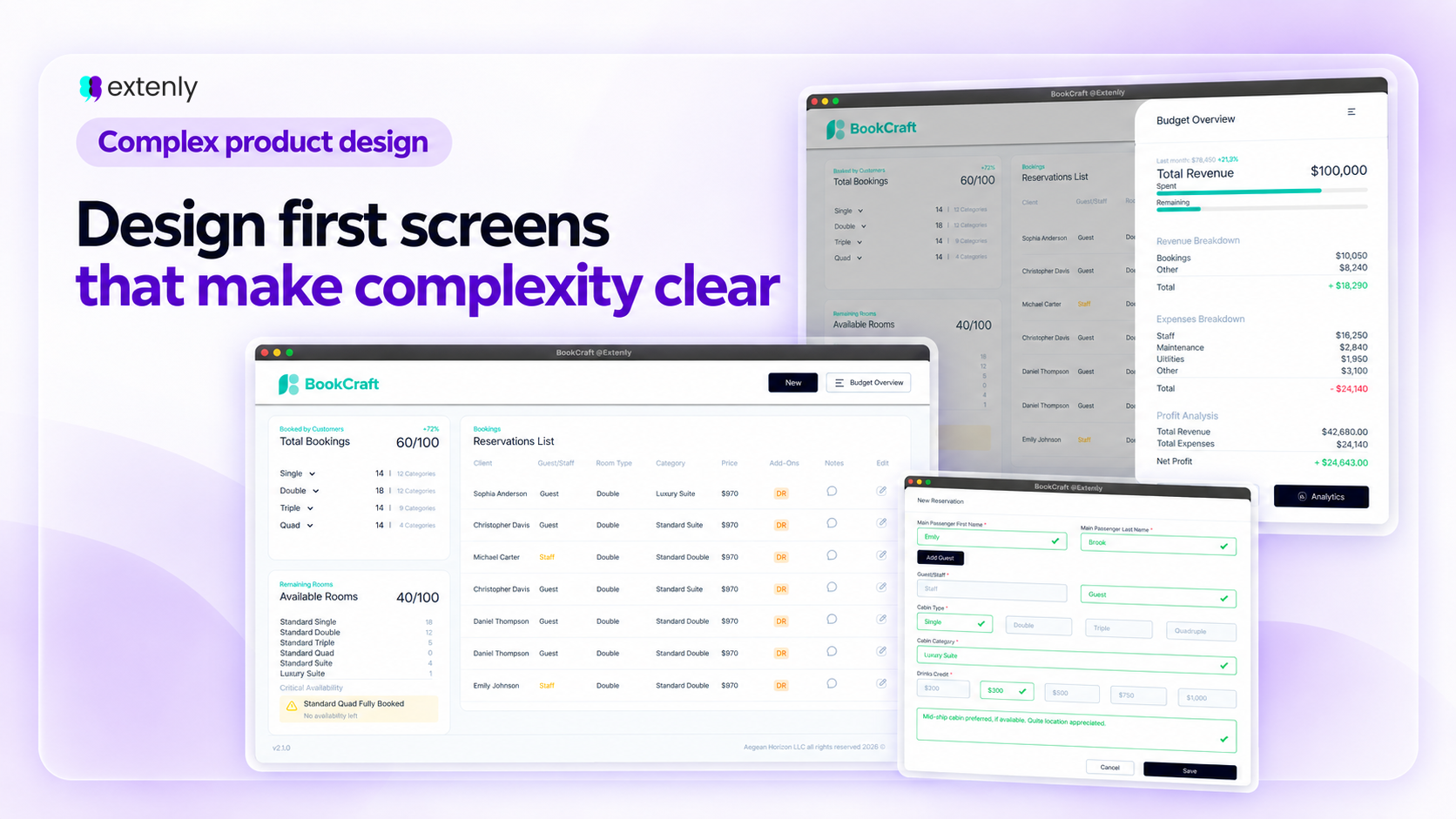Extenly Complex Product Design
